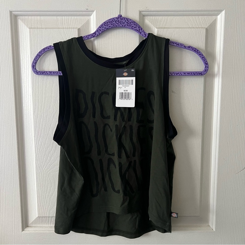 Dickies Graphic Military Green Summer/Workout Tank Top